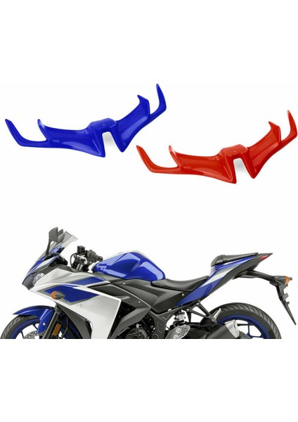 Yamaha Yzf R15 V3.0 V3 Vva 2017-2019 Kırmızı Için Motosiklet Ön Kaporta Aerodinamik Kanatçıklar (Yurt Dışından) fiyatları