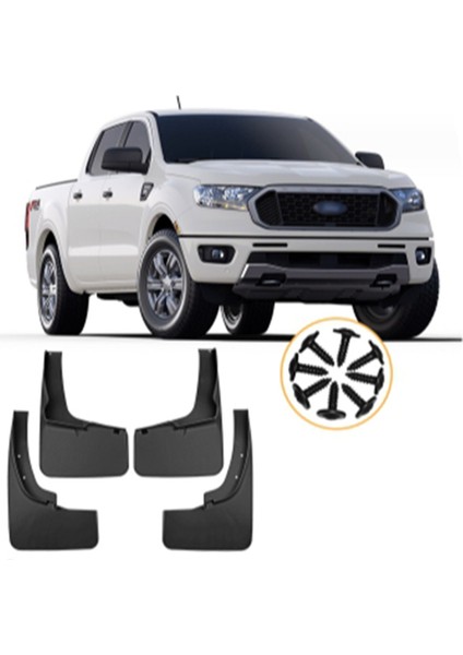 Ford Ranger 2019-2023 Için Araba Çamur Flaps Splash Guard Çamurluk Çamurluklar Çamurluk Dış Kapak (Yurt Dışından)