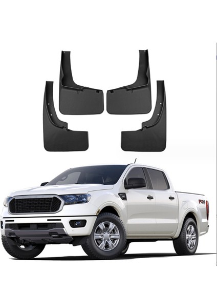 Ford Ranger 2019-2023 Için Araba Çamur Flaps Splash Guard Çamurluk Çamurluklar Çamurluk Dış Kapak (Yurt Dışından)