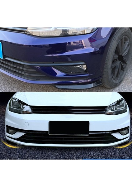 Golf 7.5 Mk 7.5 2018-2020 Için Araba Ön Ön Tampon Kürek Yan Surround Spoiler (Yurt Dışından)