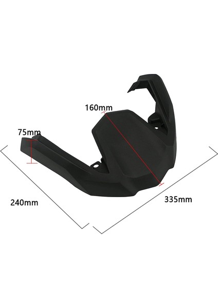 Ön Çamurluk Uzatma Fairing Çamurluk Uzatma Kapağı Jant Kapağı Araba Aksesuarları Bmw R1200GS (Yurt Dışından)