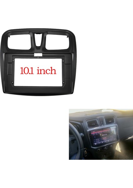 10.1ın Araba Radyo Çerçeve Fasya Renault Sandero/logan 2015-2018 2 Din Stereo Takma Montajlı Kurulum Trim Çerçeve Kiti (Yurt Dışından) fırsatları