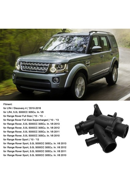 Land Rover Range Rover Için Termostat Muhafazası Soğutma Sistemi Termostatı LR032135 LR035124 LR029143 (Yurt Dışından)