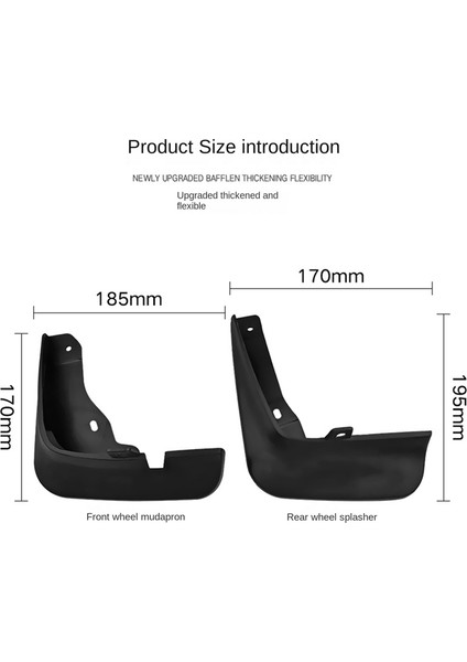 4 Adet Araba Çamur Flaps Mazda 3 Bm Bn Axela Hatchback 2014-2018 Çamurluklar Çamurluk Çamurluk Flap Splash Flaps Aksesuarları (Yurt Dışından)