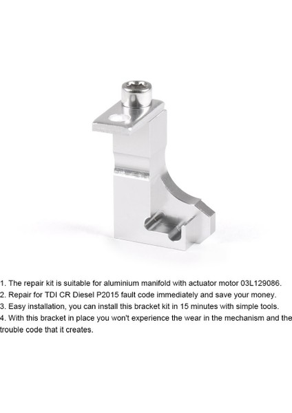 P2015 Tamir Braketi Kiti Emme Manifoldu Seat Skoda 2.0 Tdı Cr Emme Manifoldu 03L129711E (Yurt Dışından)