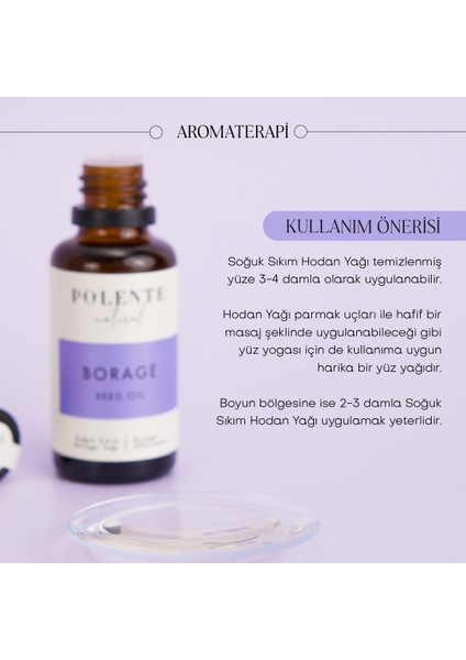 Borage (Hodan) Yağı - Soğuk Sıkım (30 ml)