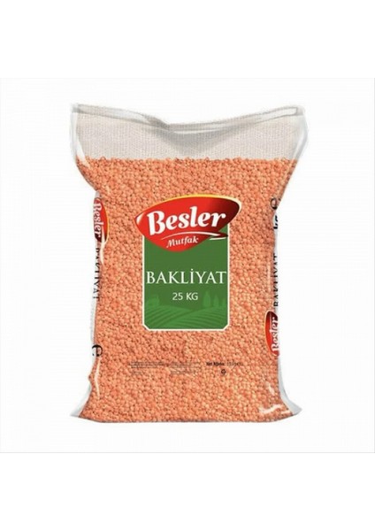 Mutfak Kırmızı Mercimek (1X25 Kg) 10