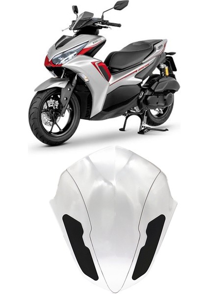 Motosiklet Ön Cam Ön Cam Siperliği Viser Yamaha Nvx 155 V1 / Aerox 155 / Nvx V2 2021 Siyah (Yurt Dışından) fırsatları