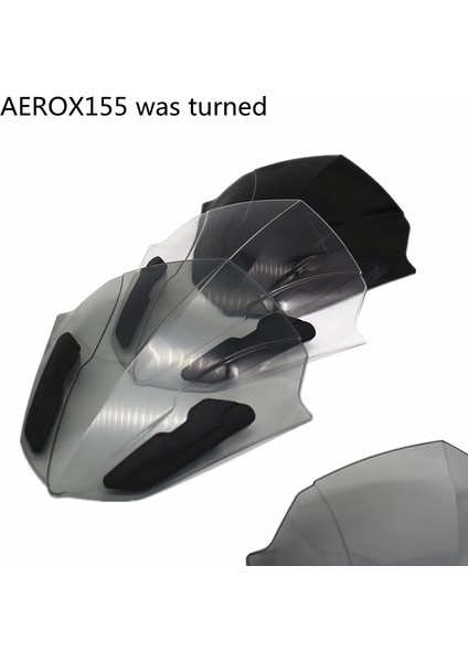 Motosiklet Ön Cam Ön Cam Siperliği Viser Yamaha Nvx 155 V1 / Aerox 155 / Nvx V2 2021 Siyah (Yurt Dışından) indirimleri