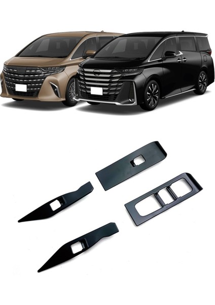 Toyota Alphard Vellfire 40 Serisi 2023 2024 Rhd Araba Pencere Camı Kaldırma Kontrol Kapağı Trim Iç Aksesuarları (Yurt Dışından)