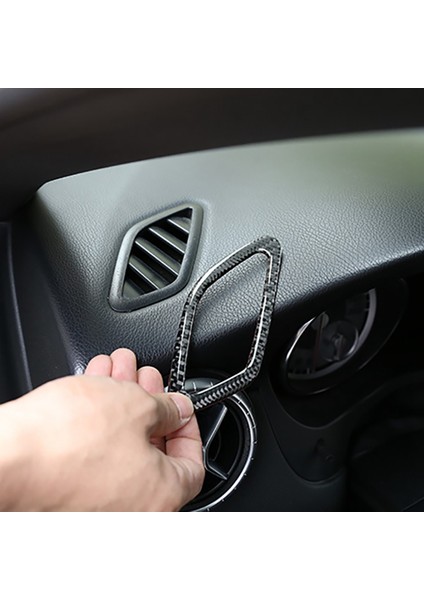 Araba Yumuşak Karbon Fiber Dashboard Hava Çıkış Çerçeve Kapak Trim Için Mercedes-Benz Cla 2015-2019 (Yurt Dışından)
