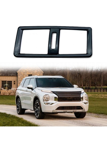 Araba Parlak Siyah Arka Klima Havalandırma Çıkışı Koruyucu Ayar Kapağı Mitsubishi Outlander 2022 2023 Için (Yurt Dışından)