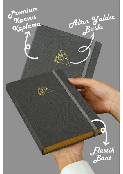 Bujo Kraft Keten Defter 96 Yaprak A5 150 Gr. Kraft Çizgili