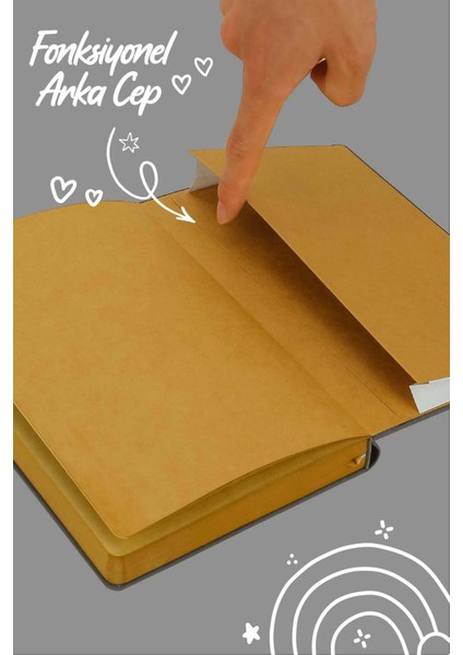 Bujo Kraft Keten Defter 96 Yaprak A5 150 Gr. Kraft Çizgili fırsatları