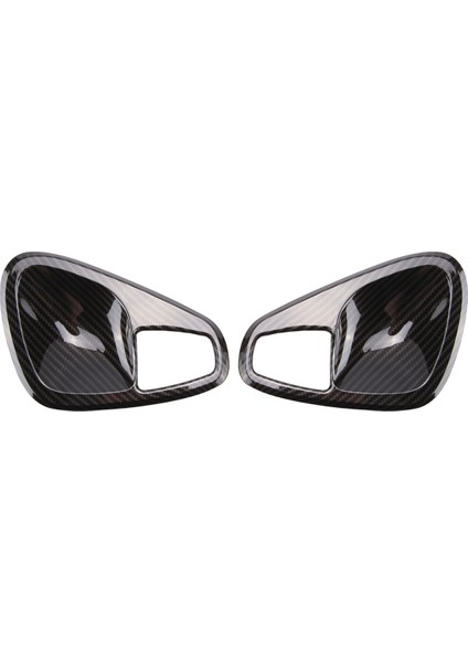 Araba Iç Kapı Kolu Kase Kapağı Trim Etiket Mercedes Benz Smart 451 Fortwo 2010-2014 Aksesuarları, Karbon Fiber (Yurt Dışından)
