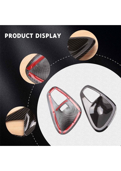 Araba Iç Kapı Kolu Kase Kapağı Trim Etiket Mercedes Benz Smart 451 Fortwo 2010-2014 Aksesuarları, Karbon Fiber (Yurt Dışından)