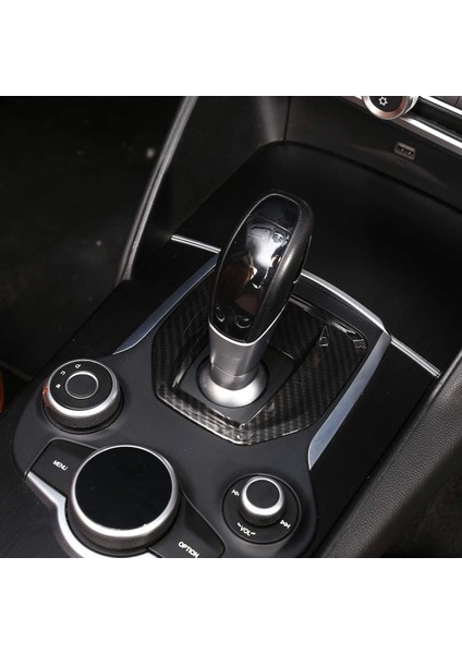 Araba Yedek Parça Alfa Romeo Giulia Stelvio 2017-2019 Merkezi Konsol Vites Paneli Kapak Trim Aksesuarları (Yurt Dışından) fırsatları