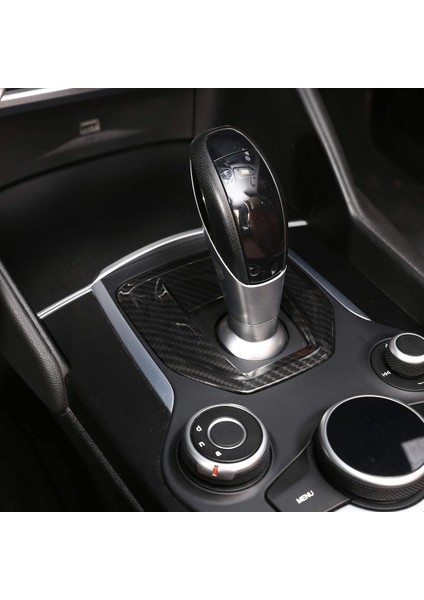 Araba Yedek Parça Alfa Romeo Giulia Stelvio 2017-2019 Merkezi Konsol Vites Paneli Kapak Trim Aksesuarları (Yurt Dışından) indirimleri