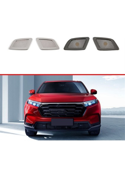 Honda Crv Için Cr-V 2023-2024 Araba Dashboard Hava Çıkış Havalandırma Ayar Kapağı Etiket Dekorasyon Çerçeve Gümüş (Yurt Dışından)