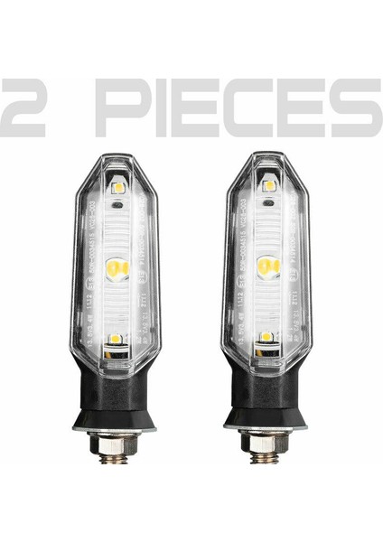 2 Adet Evrensel LED Motosiklet Dönüş Sinyal Işığı Arka Işıklar Lamba 12V IP67 Su Geçirmez Amber Flaşör Göstergesi Flaşör (Yurt Dışından) modelleri