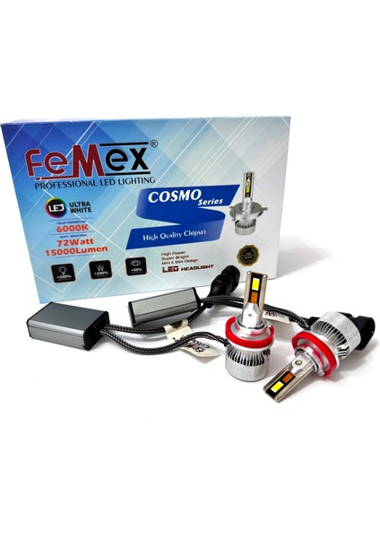 H8/11 Mini Cosmo LED 4575 Chipset Led Ampül