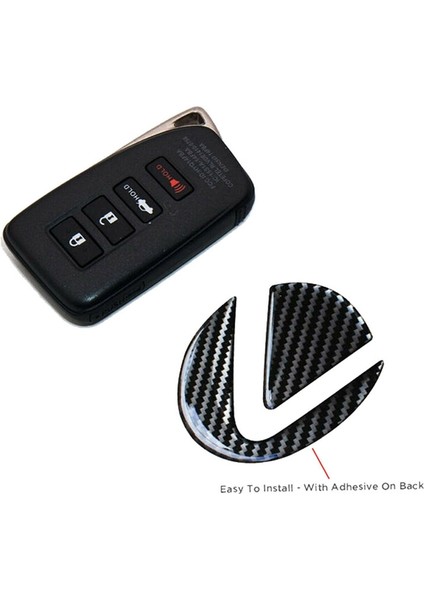 Lexus Için F Spor Gs Es Rx Nx Karbon Fiber Direksiyon Amblemi Çıkartma (Yurt Dışından)