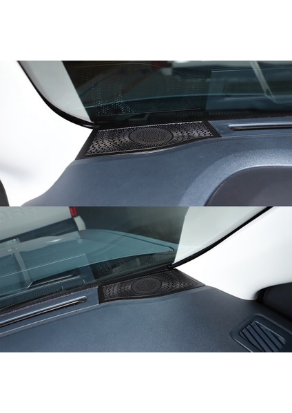2022 Ford Maverick Için Paslanmaz Çelik Araba Dashboard Boynuz Örgü Hoparlör Kapağı Etiket Araba Iç Aksesuarları (Yurt Dışından) modelleri