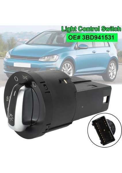 3BD941531A Araba Far Anahtarı 3bd 941 531 Vw Jetta Golf Bora Mk4 Passat B5 Beetle T5 Polo 9n Sharan Lupo 1995-2005 (Yurt Dışından)