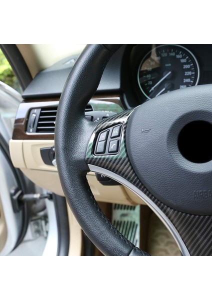Bmw Için E90 3 Serisi E90 E92 320I 330I 325I 2005-2012 Araba Direksiyon Dekorasyon Trim Aksesuarları, Abs Karbon Fiber (Yurt Dışından) fiyatları