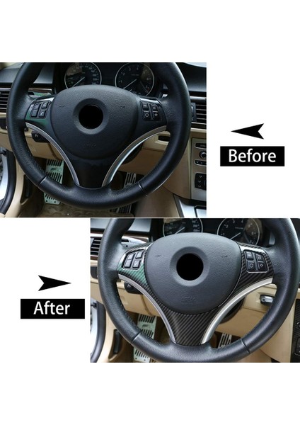 Bmw Için E90 3 Serisi E90 E92 320I 330I 325I 2005-2012 Araba Direksiyon Dekorasyon Trim Aksesuarları, Abs Karbon Fiber (Yurt Dışından) indirimleri