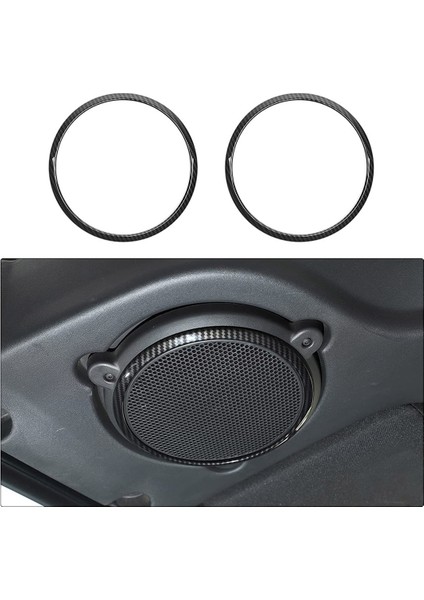 Araba Çatı Hoparlör Kapağı Trim Halkası Jeep Wrangler Jk 2007-2014 Için Iç Aksesuarlar (Karbon Fiber) (Yurt Dışından) fiyatları