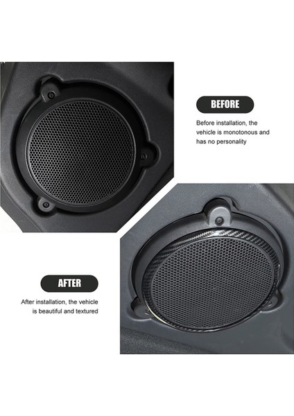 Araba Çatı Hoparlör Kapağı Trim Halkası Jeep Wrangler Jk 2007-2014 Için Iç Aksesuarlar (Karbon Fiber) (Yurt Dışından) fırsatları