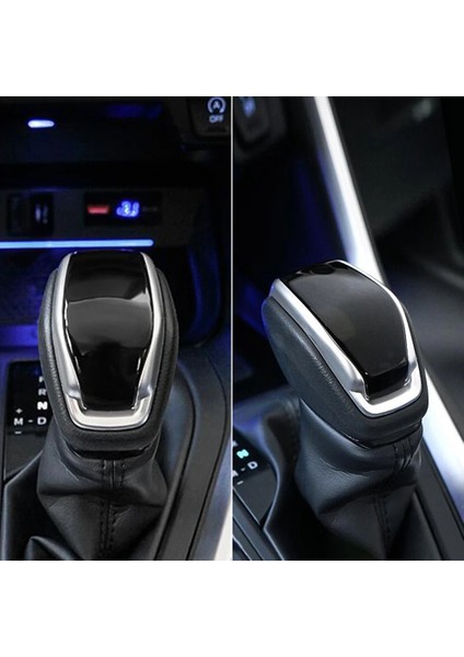 Abs Iç Vites Kafası Ayar Kapağı Toyota Rav4 XA50 2019 2020 Araba Styling Dişli Kafa Kolu Vites Topuzu Kapağı B (Yurt Dışından)