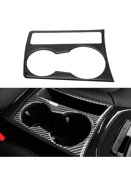 Audi Için A4 B8 A5 2009 2010 2011 2012 2013 2014 2015 Karbon Fiber Merkezi Konsol Su Bardağı Tutucu Kapak Trim (Yurt Dışından)