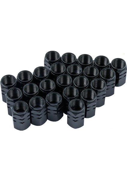 24 Adet Supap Kök Kapakları Araba Lastik Supap Kök Kapakları Kapakları, Siyah (Yurt Dışından)