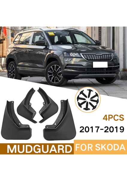 Skoda Karoq 2017-2019 Için Araba Çamurluklar Çamurluk Çamurluk Flap Splash Flaps Mudflapor Aksesuarları (Yurt Dışından) indirimleri