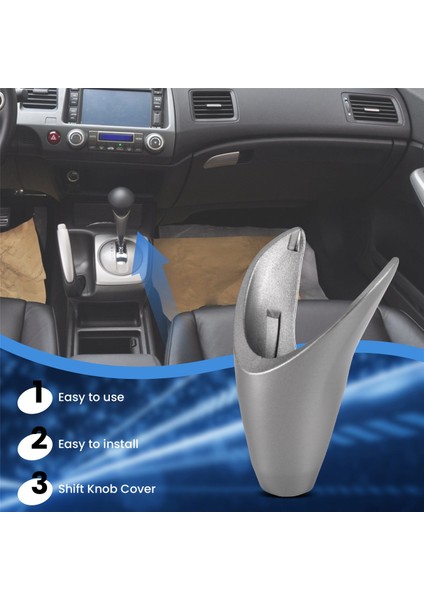 Araba Dişli Golf Sopası Kılıfı Otomatik Şanzıman Hentbol Trim Vites Topuzu Kapağı Honda Civic 2006-2011 Için 54131-SNA-A81 (Yurt Dışından) indirimleri