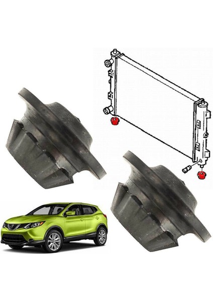 10 Adet Radyatör Montaj Kauçuk Burç Nissan X-Trail T30 T31 T32 Rogue S35 NSB-048 Tutucu Montaj Braketi 21506-4M400 (Yurt Dışından) modelleri