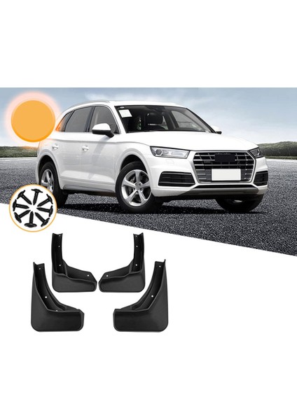 Araba Çamurluklar 2018-2020 Audi Q5L Q5 Çamurluk Çamurluk Çamur Flap Guard Sıçrama Araba Aksesuarları (Yurt Dışından)