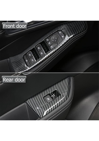 Nissan Rogue 2021 2022 2023 Için Araba Pencere Kaldırma Anahtarı Paneli Kapağı Kapı Kol Dayama Kapağı Trim Aksesuarları, Abs Karbon Fiber (Yurt Dışından) fırsatları