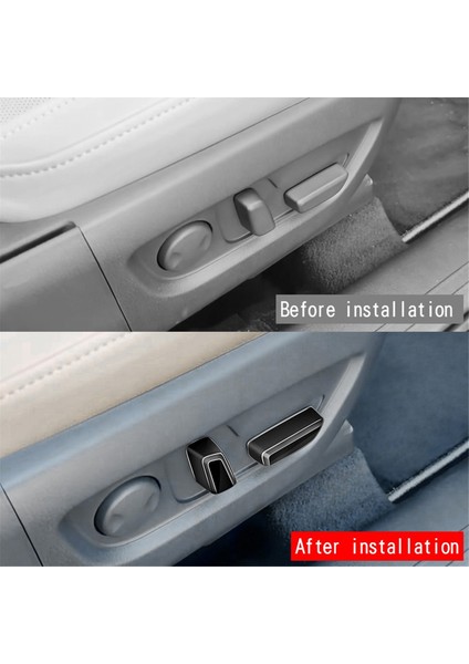 Mazda Cx-60 2022 2023 Rhd Ana Sürücü Koltuğu Ayar Düğmesi Trim Çerçeve Iç Trim Aksesuarları Parlak Siyah (Yurt Dışından) fiyatları