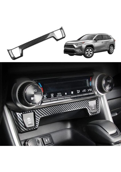 Koltuk Isıtma Anahtarı Kontrol Ayar Kapağı Dekorasyon Toyota Rav4 2019-2022 Için Iç Aksesuarlar, Abs Karbon Fiber (Yurt Dışından) modelleri
