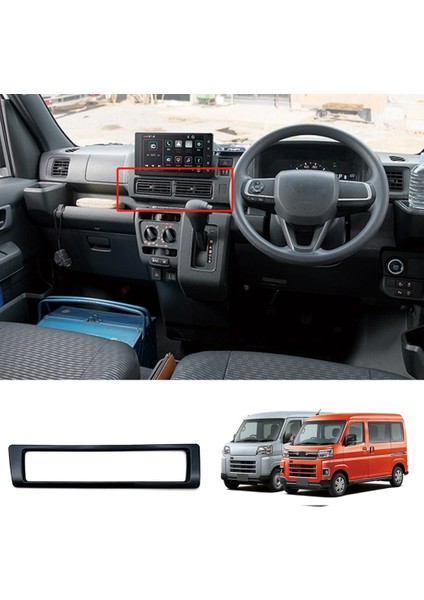 Araba Parlak Siyah Dashboard Merkezi Konsol Hava Firar A/c Çıkış Krom Çerçeve Trim Için Daihatsu Atraı Hıjet Cargo 2022+ Rhd (Yurt Dışından)