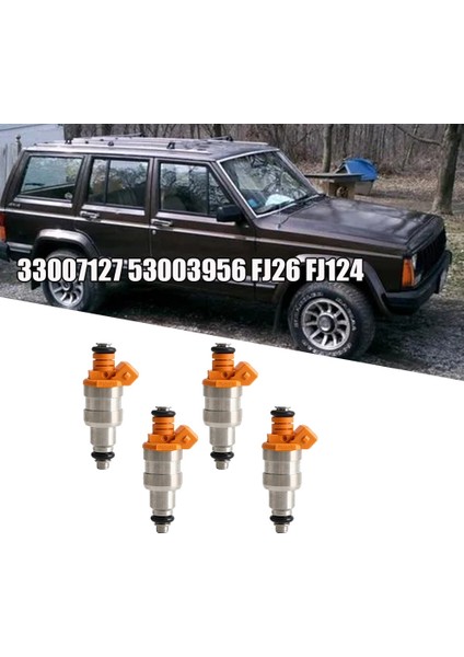 Adet Araç Yakıt Enjektörü Memesi 33007127 53003956 FJ26 FJ124 Jeep Wrangler Cherokee Yj Comanche 1987-1998 I6 4.0l (Yurt Dışından)