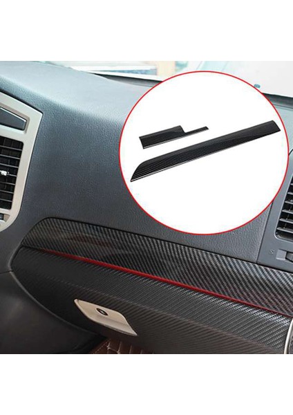 Araba Karbon Fiber Dashboard Merkezi Kontrol Paneli Dekoratif Kapak Trim Için Mitsubishi Pajero 2008-2020 (Yurt Dışından)