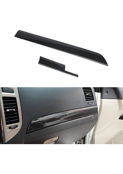 Araba Karbon Fiber Dashboard Merkezi Kontrol Paneli Dekoratif Kapak Trim Için Mitsubishi Pajero 2008-2020 (Yurt Dışından)