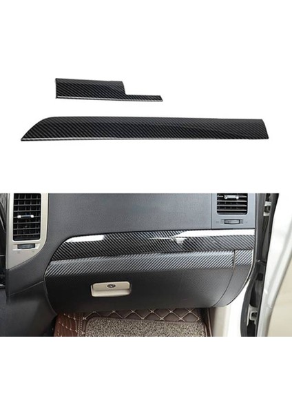 Araba Karbon Fiber Dashboard Merkezi Kontrol Paneli Dekoratif Kapak Trim Için Mitsubishi Pajero 2008-2020 (Yurt Dışından)