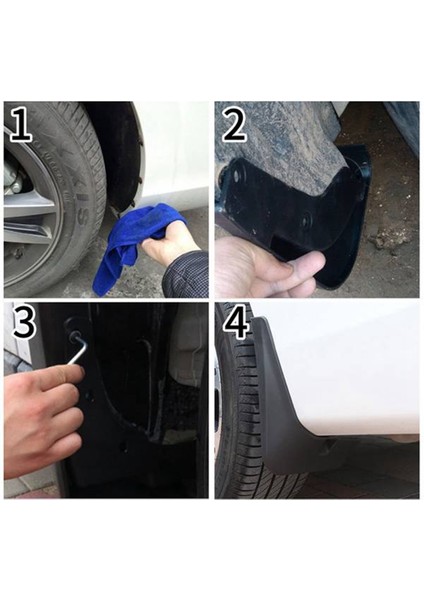 4 Adet Araba Çamur Flaps Mg Zs 2020-2021 Çamurluklar Çamurluk Çamurluk Flap Splash Flaps Aksesuarları (Yurt Dışından)