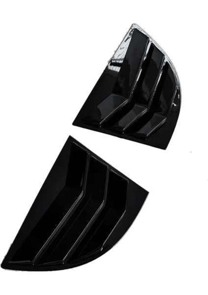 Çift Araba Arka Cam Deklanşör Kapağı Trim Honda Civic Sedan 8th 2005-2011 Yan Panjur Trim Paneli Havalandırma Etiket A (Yurt Dışından)