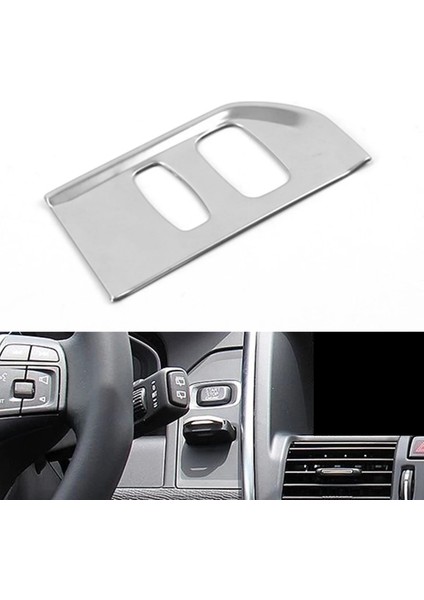 Araba Styling Krom Ateşleme Cihazı Anahtar Delikli Delik Çerçeve Anahtar Deliği Dekoratif Kapak Volvo XC60 2012-2017 Iç Aksesuarlar (Yurt Dışından) indirimleri